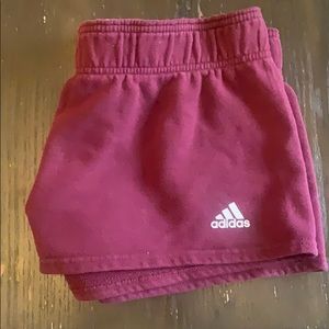 Maroon Adidas Shorts